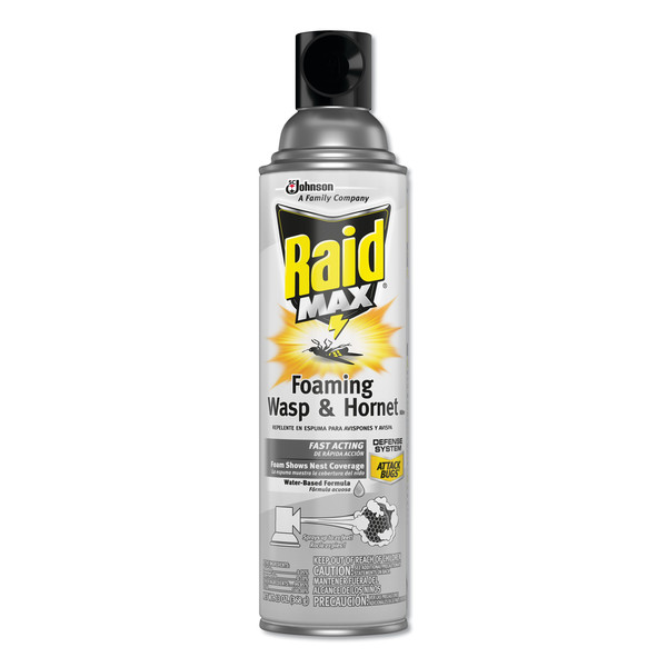 Raid Max Foaming Wasp and Hornet Killer, 13 oz Aerosol, PK12 695908